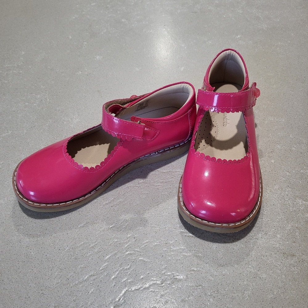 Elephantito Pink Patent Leather Mary Jane's